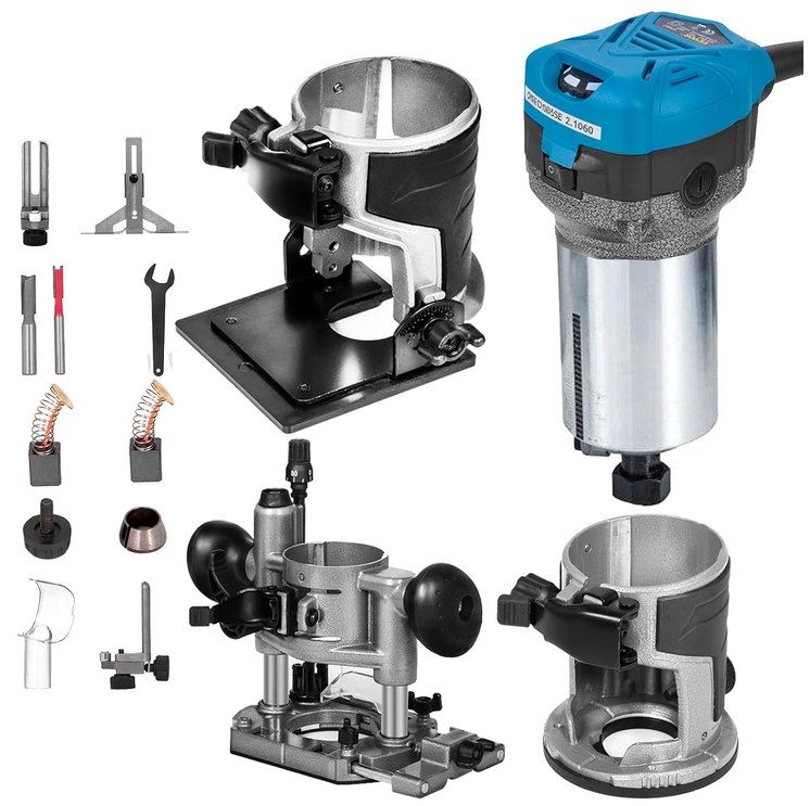 🪵 VEVOR 710W Multifräsen-Set bis 30.000 U/min für 45,80€ (statt 59€)