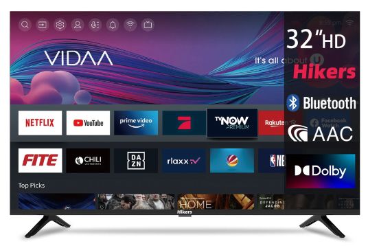 📺 Hikers 32 LED Smart HD TV mit VIDAA und Dolby Digital+ ab 90€ (statt 138€)