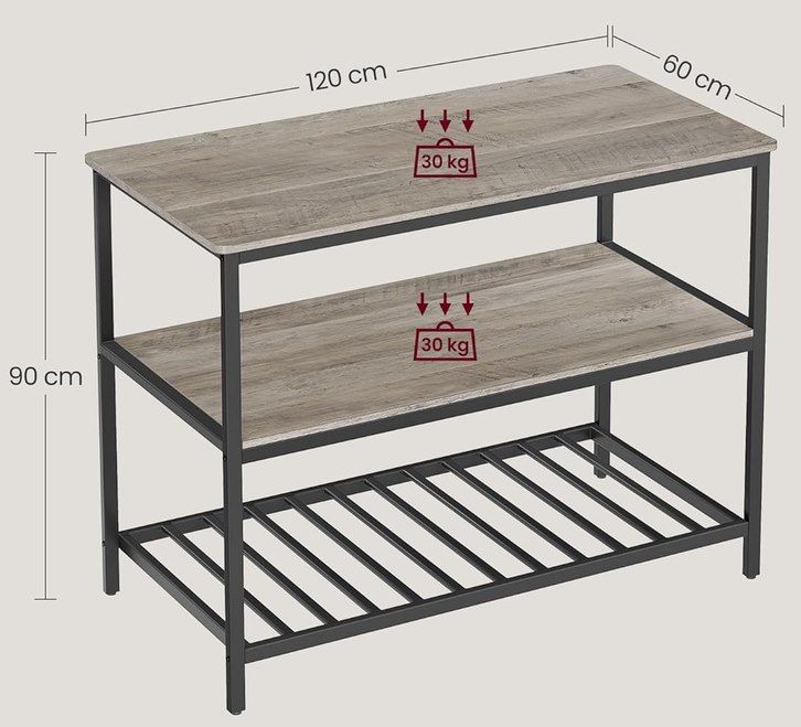 👨‍🍳 VASAGLE BARNET Küchenregal mit 3 Ablagen für 54,74€ (statt 70€) 👨‍🍳 VASAGLE BARNET Küchenregal mit 3 Ablagen für 54,74€ (statt 70€)