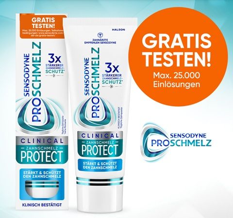 🪥Sensodyne Proschmelz Clinical Zahnschmelz Protect gratis ausprobieren 🪥Sensodyne Proschmelz Clinical Zahnschmelz Protect gratis ausprobieren
