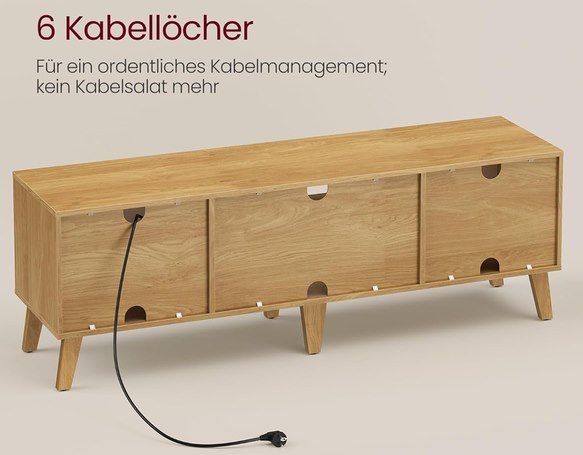 📺 VASAGLE TV Schrank / Lowboard mit verstellbarer Ablage für 55,99€ (statt 65€)