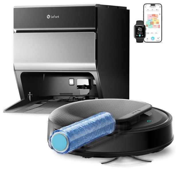 🧽 Lefant M5 Pro Saugroboter mit Wischfunktion & Heißwasser Reinigung für 296,39€ (statt 379€)