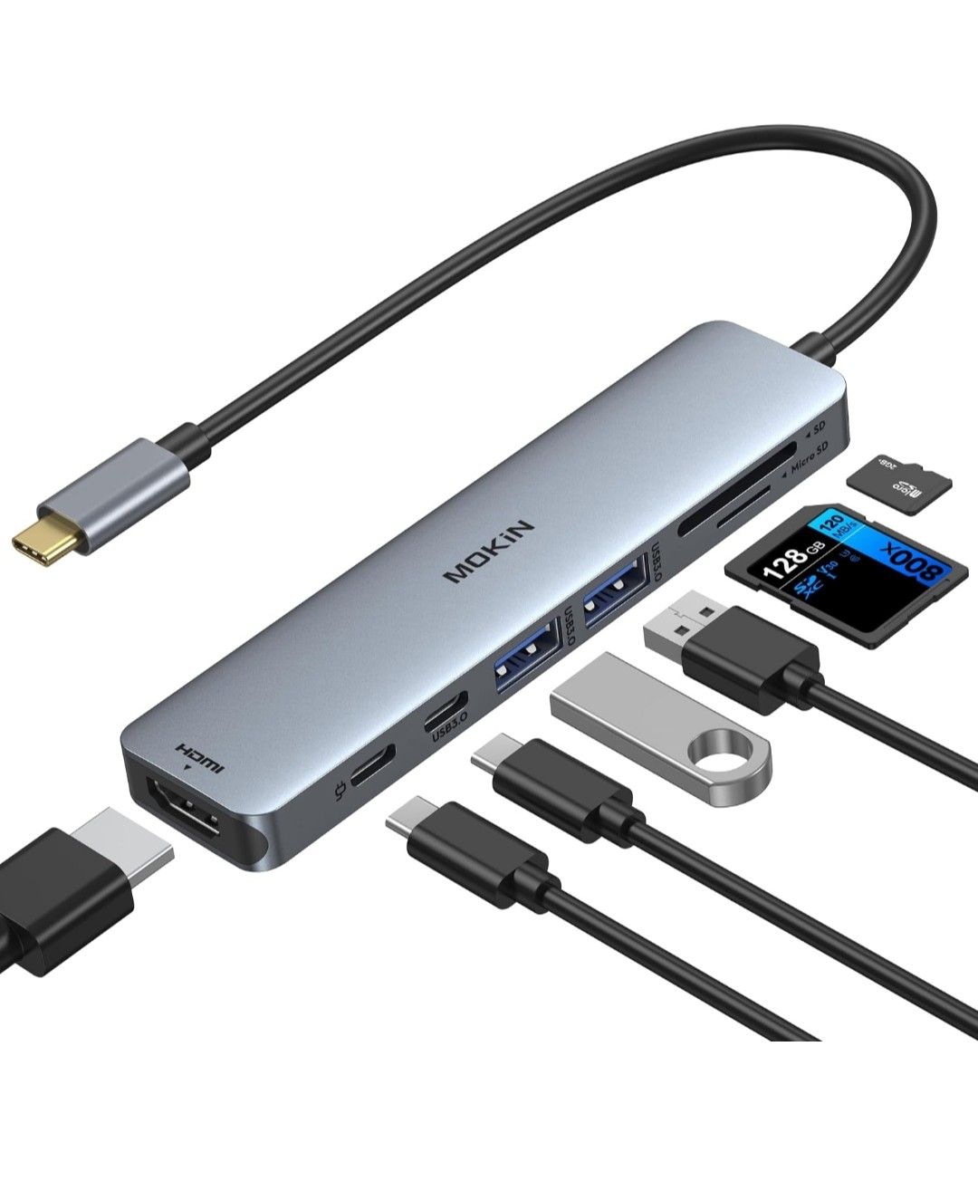 MOKiN USB C Hub, 7 in 1 HDMI MOKiN USB C Hub, 7 in 1 HDMI