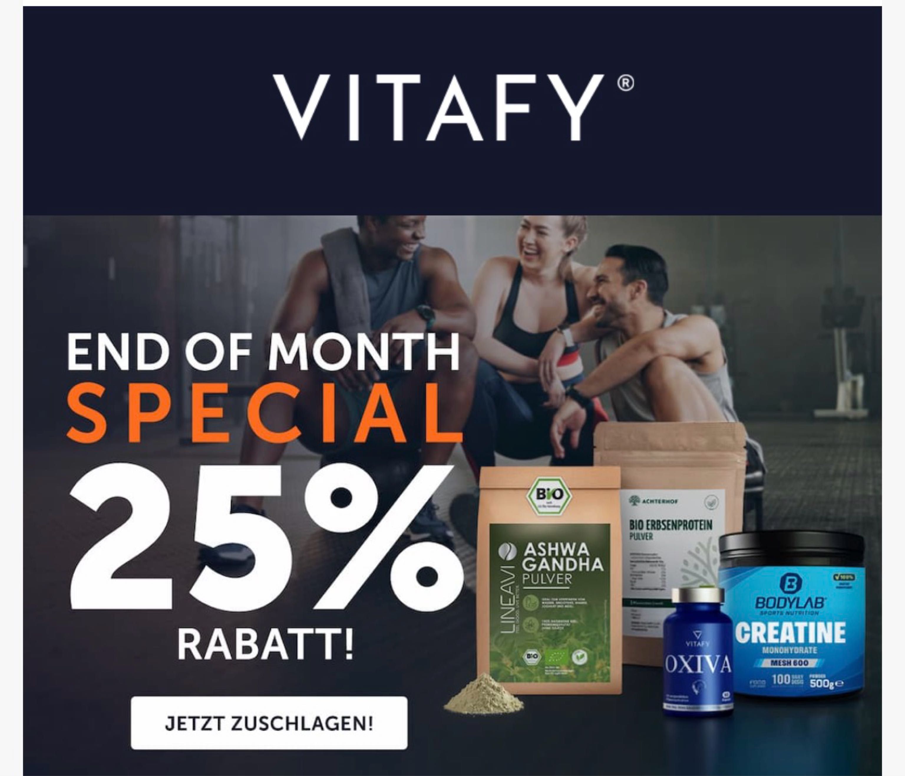 vitafy - 25% auf alles vitafy 25% auf alles