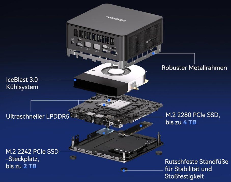 🖥️ GEEKOM AI Mini PC IT13 Max mit Intel Core Ultra 9 185H & 24GB LPDDR5 für 679€ (statt 749€) 🖥️ GEEKOM AI Mini PC IT13 Max mit Intel Core Ultra 9 185H & 24GB LPDDR5 für 679€ (statt 749€)