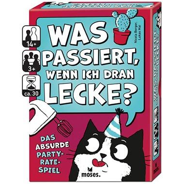 🃏 Moses Was passiert, wenn ich dran lecke?   Absurdes Party Ratespiel für 11,99€ (statt 18€)