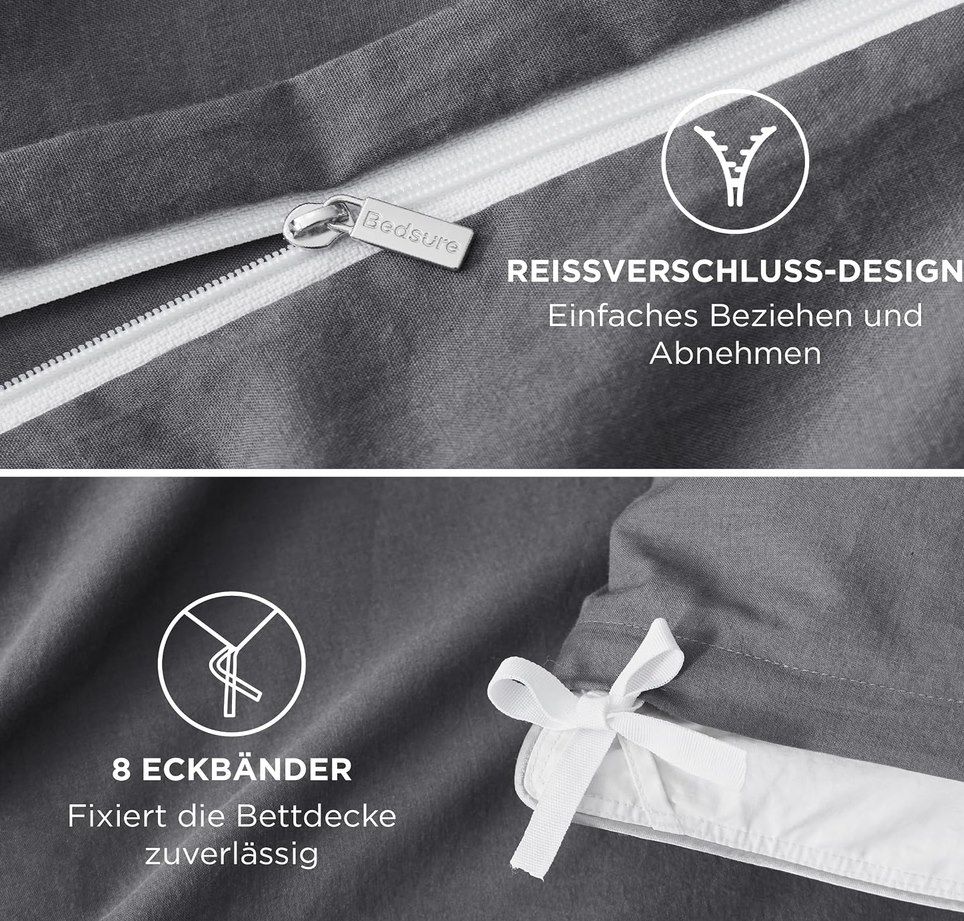 🛏️ 2für1 Aktion: BEDSURE Baumwolle Bettwäsche Set kaufen + das 2. GRATIS erhalten! 🛏️ 2für1 Aktion: BEDSURE Baumwolle Bettwäsche Set kaufen + das 2. GRATIS erhalten!