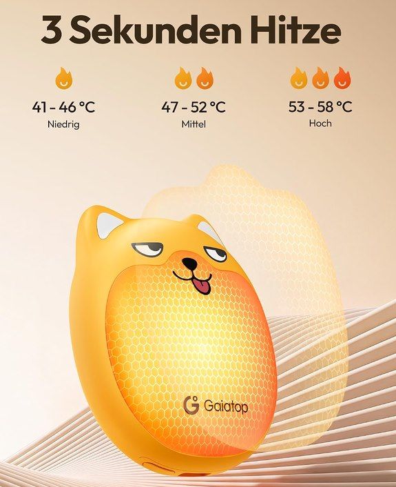 🥶 2x Gaiatop Handwärmer wiederaufladbar als Hund für 10,63€ (statt 15€)