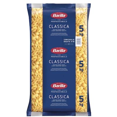 🍜 5kg Barilla Hartweizen Pasta Conchiglie Rigate n. 93 für 16,19€ (statt 22€)