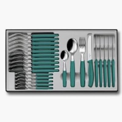 🇨🇭💚🍴 Victorinox 24-tlg. Besteck-Set in Grün für 114,47€ (statt 132€)