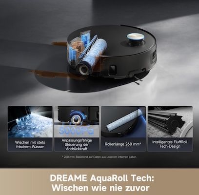 🦾🤖 dreame Aqua10 Ultra Roller Complete Saugroboter für 699€ (statt 799€)