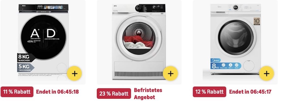🔝🧺 Amazon: Waschmaschinen & Trockner mit bis zu -28% Sale z.B. 17kg Waschmaschine für 749€ (statt 829€) 🔝🧺 Amazon: Waschmaschinen & Trockner mit bis zu 28% Sale z.B. 17kg Waschmaschine für 749€ (statt 829€)