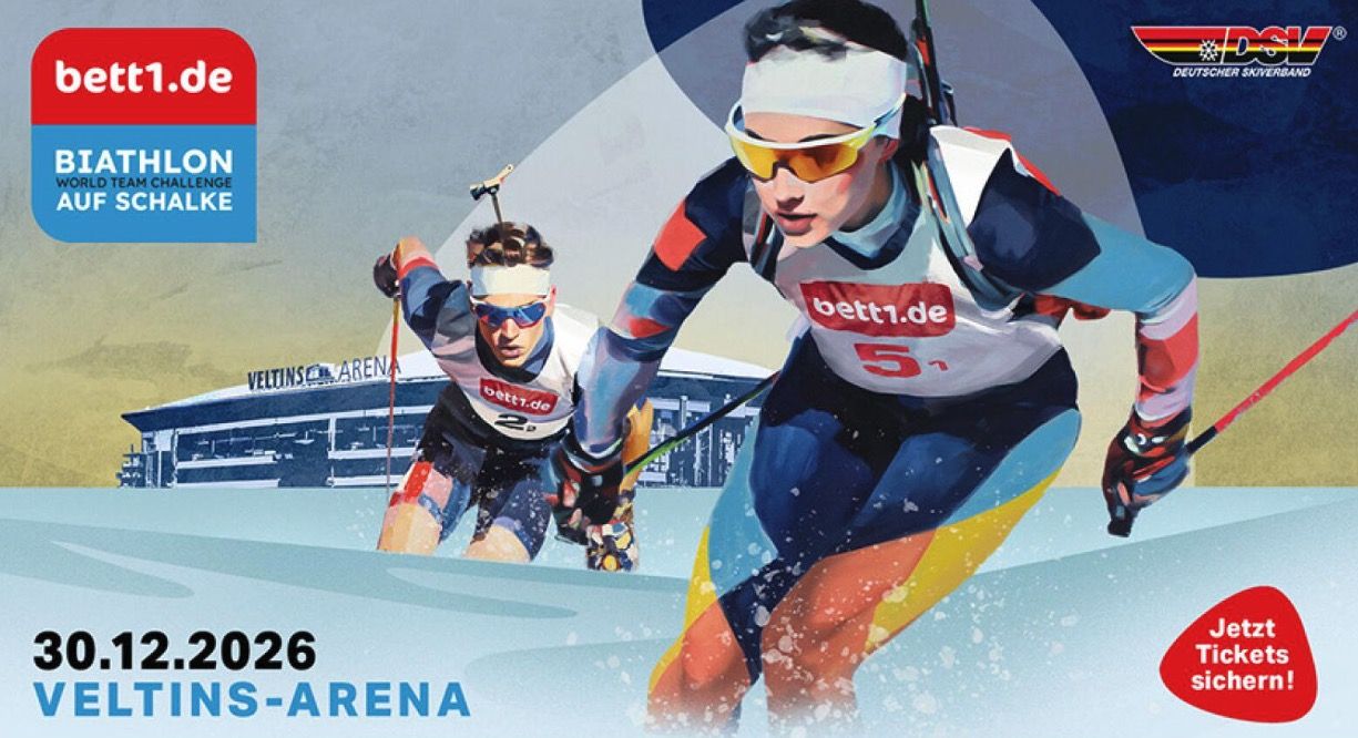 🎿 Biathlon auf Schalke Ticket ⛷️ inkl. Premium Hotel & ÖPNV für 69€ p.P. 🎿 Biathlon auf Schalke Ticket ⛷️ inkl. Premium Hotel & ÖPNV für 69€ p.P.