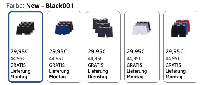 🩳 3er Pack BOSS Boxer Briefs Boxershorts für 29,95€ (statt 35€) - viele Varianten 🩳 3er Pack BOSS Boxer Briefs Boxershorts für 29,95€ (statt 35€) viele Varianten