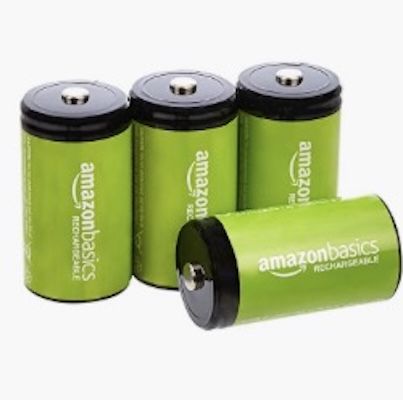 🪫🔋 4x Amazon Basics NiMH-Akkus Typ D (Monozellen) für 16,87€ (statt 25€)
