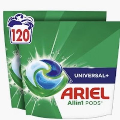 🧺 120WL Ariel Pods Universal+ Waschmittel für 25,64€ (statt 40€)