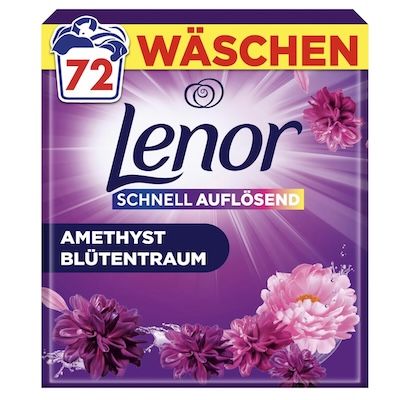 🧺 72WL Lenor Pulverwaschmittel Amethyst Blütentraum für 15,13€ (statt 21€)