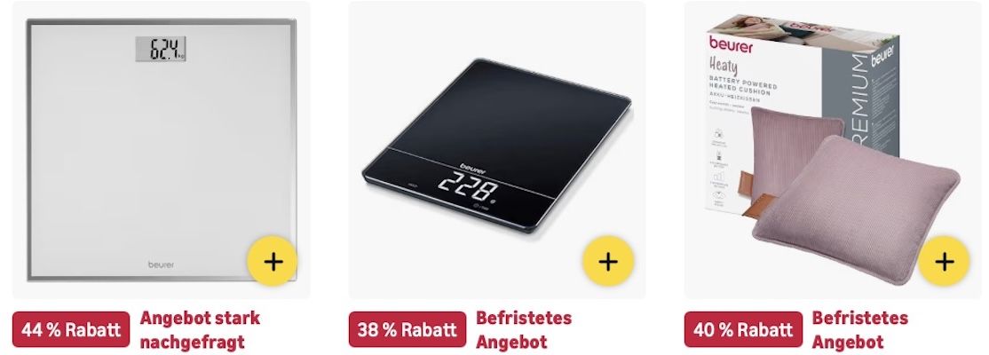 🤗 Amazon: Beurer Sale mit bis zu -65% z.B. Körperfettwaage für 20€ (statt 30€) 🤗 Amazon: Beurer Sale mit bis zu 65% z.B. Körperfettwaage für 20€ (statt 30€)