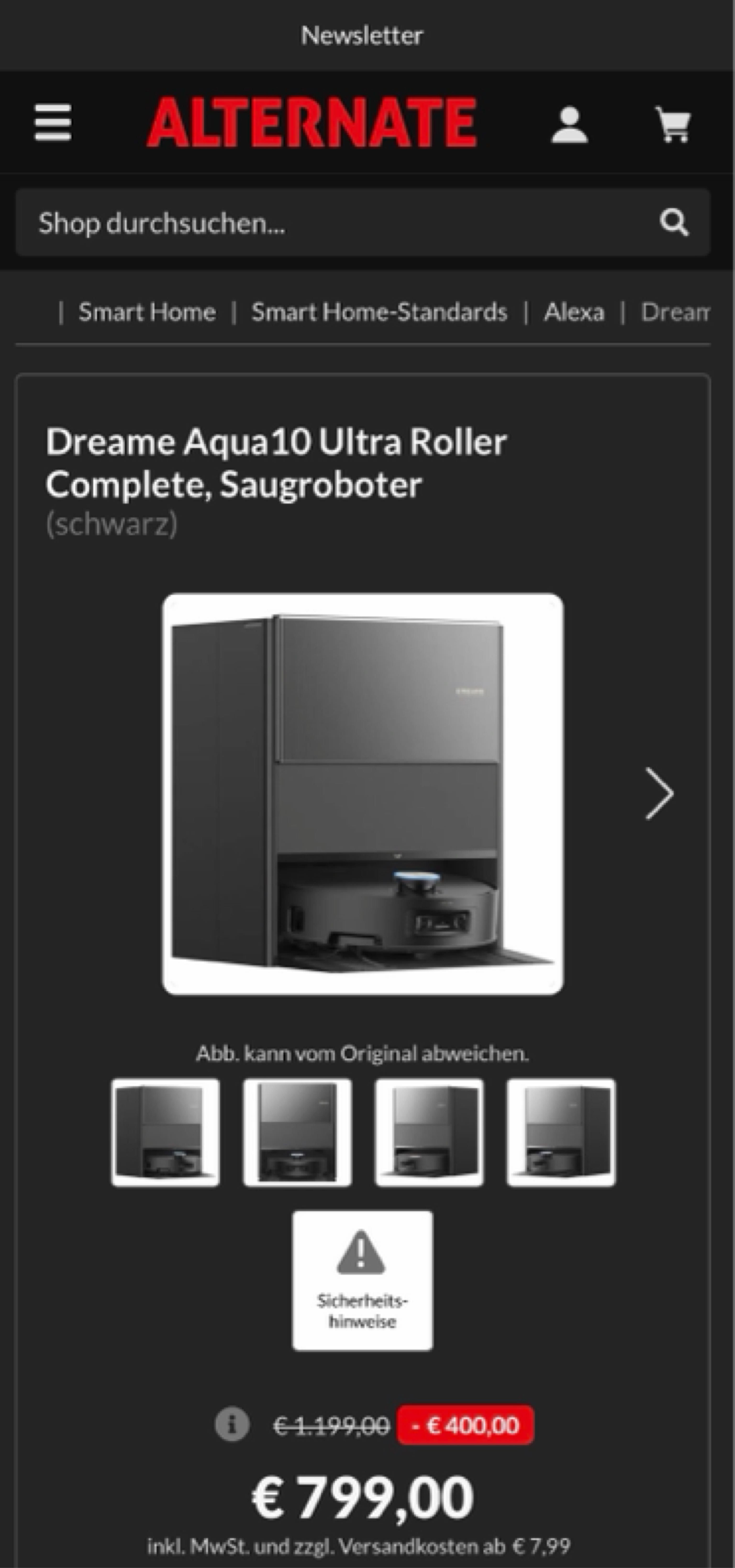 Dreame Aqua10 Ultra Roller Complete, Saugroboter (799€ plus Versand) Dreame Aqua10 Ultra Roller Complete, Saugroboter (799€ plus Versand)