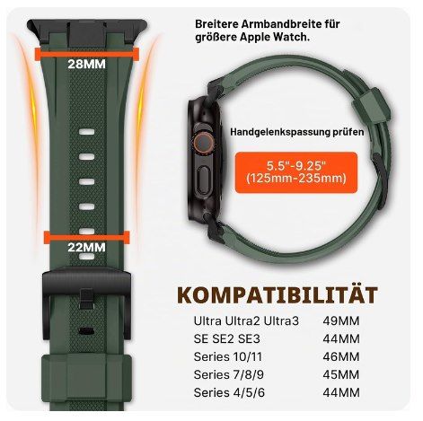 ⌚ Fullmosa TPU Armband für Apple Watch (ab 44mm & Ultra) für 13,79€ (statt 21€) - viele Designs ⌚ Fullmosa TPU Armband für Apple Watch (ab 44mm & Ultra) für 13,79€ (statt 21€) viele Designs