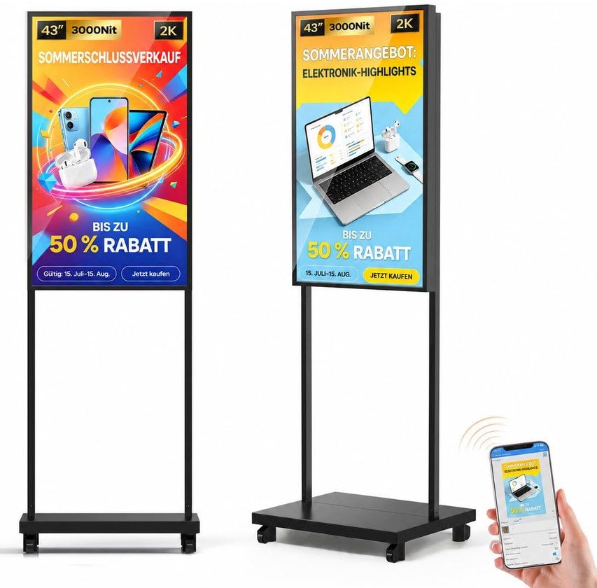 👋 45% Rabatt auf versch. JASZDOT Digital Signage Displays z.B. 43 Zoll für 799€ (statt 1.599€)