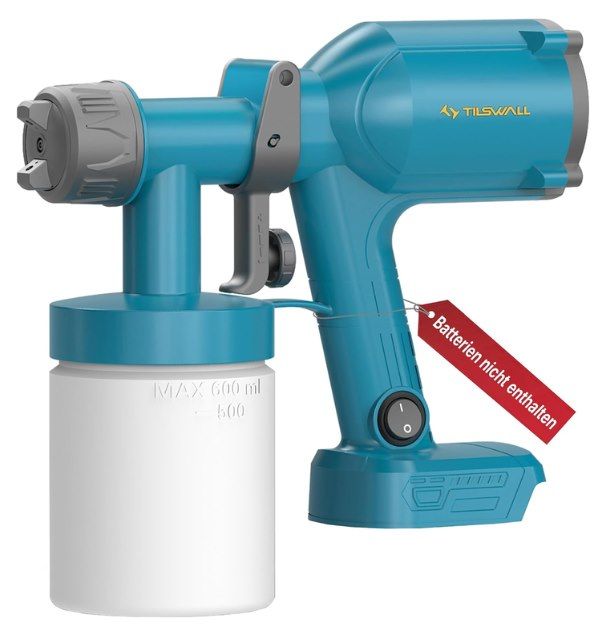 ️🎨 Tilswall HVLP Akku Farbsprühsystem Dreamer400 für 14,99€ (statt 30€)