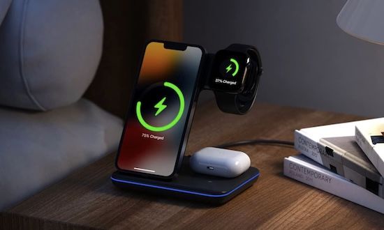 ⚡️ Minthouz 3 in 1 Wireless Charger mit 18W Adapter für 11€ (statt 37€)