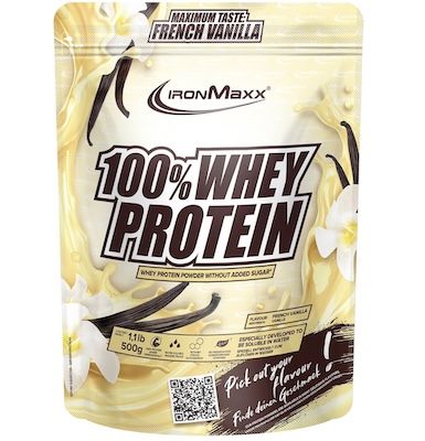 💪 IronMaxx 100% Whey Protein Pulver French Vanilla, 500g ab 10,23€ (statt 16€)