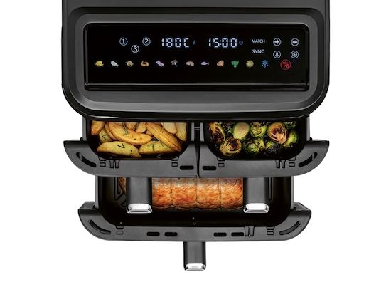 😮 3 Körbe?! 🍟 GOURMETmaxx Heißluft Fritteuse mit 3.000W für 108,44€ (statt 135€)