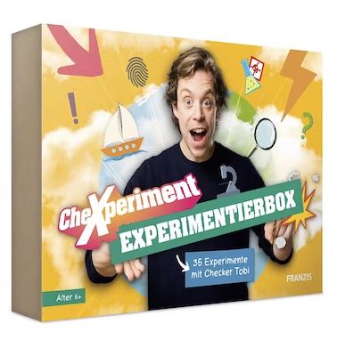 🧪 Franzis CheXperiment Experimentierbox mit Checker Tobi (67198) für 19,99€ (statt 35€)
