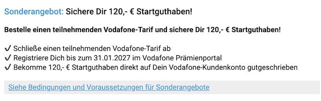 🍏 Apple iPhone 18 Pro (256GB) für 799€ + Vodafone Allnet 70GB für 34,99€ mtl. + 120€ Bonus