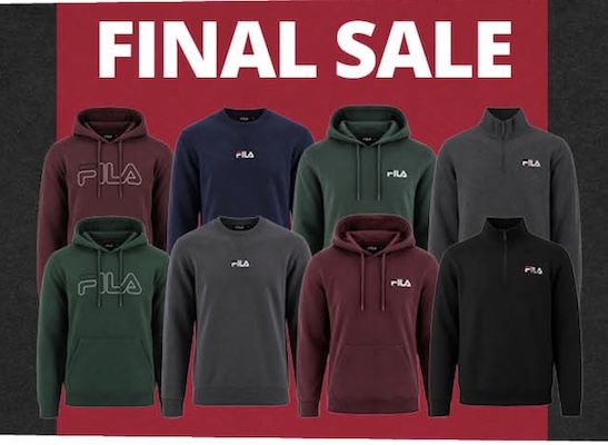 👕 FILA Pullover ab 15€ oder Hoodies ab 16€ zzgl. VSK