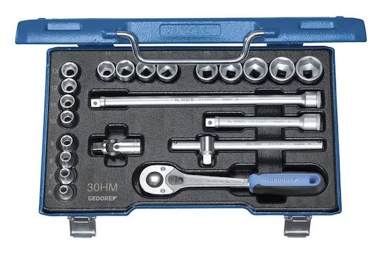 🛠️ Gedore 30 HMU-10 Steckschlüssel-Satz 3/8 🛠️ Gedore 30 HMU 10 Steckschlüssel Satz 3/8, 22 teilig für 183€ (statt 239€)