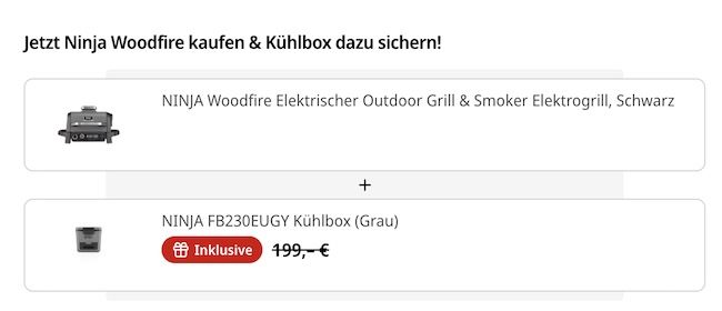 🥩 Ninja Woodfire Elektro-Grill & Smoker + FrostVault Kühlbox für 264,99€ (statt 399€) 🥩 Ninja Woodfire Elektro Grill & Smoker + FrostVault Kühlbox für 264,99€ (statt 399€)