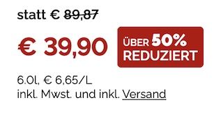 🍇 8 Flaschen Weiß-Weinpaket goldprämiert + 2 Gläser für 39,90€ (statt 90€) 🍇 8 Flaschen Weiß Weinpaket goldprämiert + 2 Gläser für 39,90€ (statt 90€)