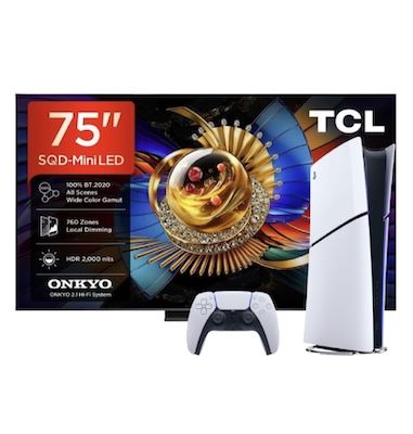 📺 TCL 75Q7D Pro – 75 Zoll QD-Mini LED TV + PlayStation 5 Digital für 1.669€ (statt 1.909€)