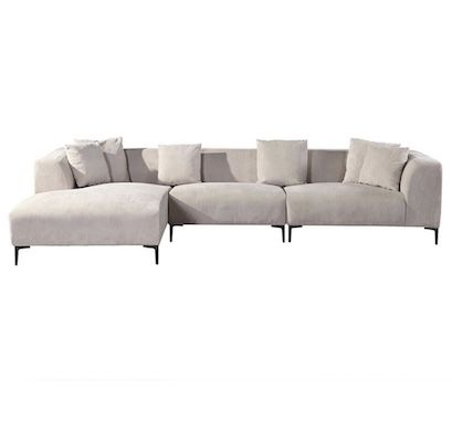 🛋️ Home Deluxe Ecksofa Torino (344 x 178 cm, Beige, Links) für 704,95€ (statt 799€)