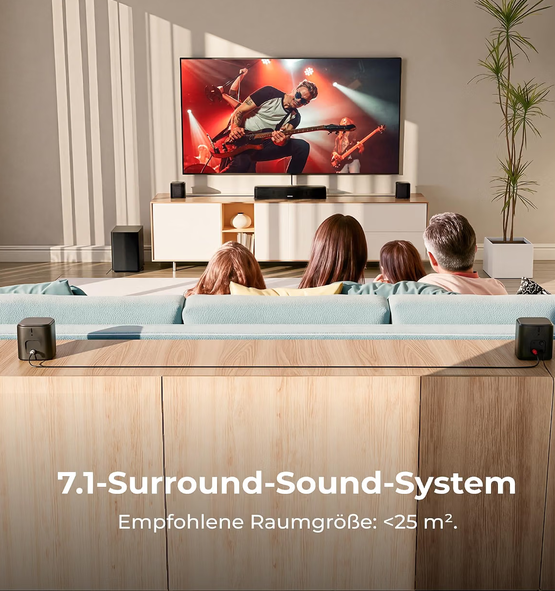🔊🔊 ULTIMEA Aura A40 Pro 7.1 Surround Sound System Subwoofer 350W für 118,97€ (statt 165€)