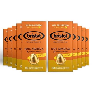 ☕ 100er Pack Bristot 100% Kaffee Arabica Nespresso Kapseln ab 23,17€ (statt 33€)