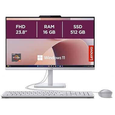 🖥️ Lenovo AIO A105a All-In-One PC mit 23.8″ FHD Display, Ryzen 5 40 für 369,99€ (statt 449€)