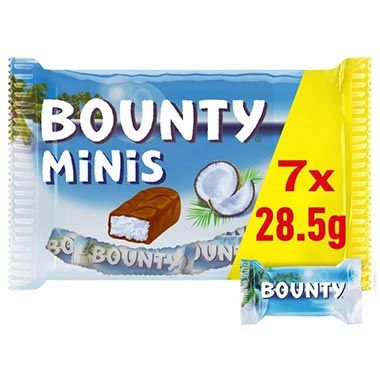 🥥 3x Bounty Minis Schokoriegel, je 227g für 7,98€ (statt 12€)