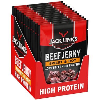 🥓 12er Pack Jack Links Beef Jerky Sweet & Hot, je 40g ab 30,74€ (statt 43€)