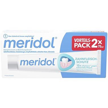 🪥 2er Pack meridol Zahnfleischschutz Zahnpasta, je 75ml ab 3,94€ (statt 9€)