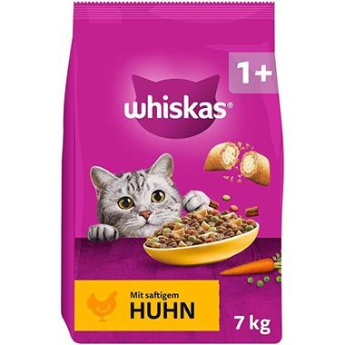 🐈 7kg Whiskas Trockenfutter mit Huhn für ausgewachsene Katzen ab 16,82€ (statt 24€)