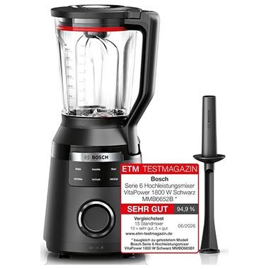🍲 Bosch VitaPower Serie 6 Hochleistungsmixer mit 1.800W für 156,99€ (statt 178€)
