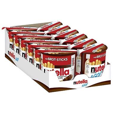 🍫 12er Pack nutella & GO! Brot-Sticks & Nuss-Nugat-Creme für 12€ (statt 17€)