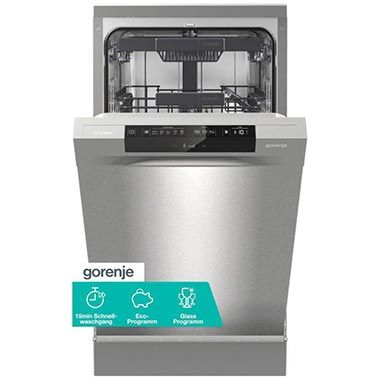 🍽️ Gorenje GS541C10X Geschirrspüler, 10 Maßgedecke, 45cm für 359€ (statt 474€)
