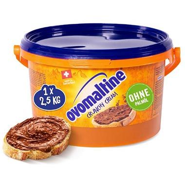 🍫 2,5kg! Ovomaltine Crunchy Cream Brotaufstrich ohne Palmöl ab 20,97€ (statt 29€)