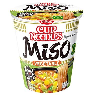 🍜 8er Pack Nissin Cup Veggie Miso Instant Nudeln Japanischer Art ab 7,62€ (statt 12€)