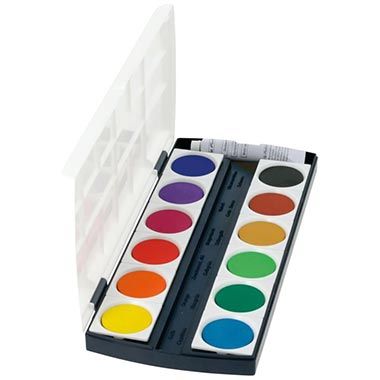 🎨 Herlitz Schulmal- & Deckfarbkasten mit 12 Farben + Deckweiß für 5,94€ (statt 10€)